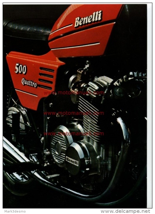 Benelli 500 QUATTRO Depliant Originale Genuine Factory Brochure Prospekt - Moto