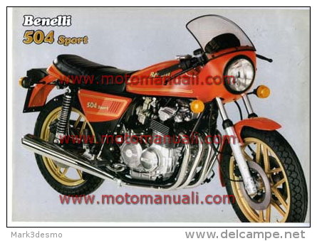 Benelli 504 SPORT Depliant Originale Genuine Factory Brochure Prospekt - Motor Bikes