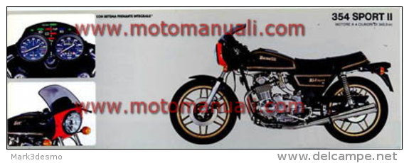 Benelli 354 SPORT II  Depliant Originale Genuine Factory Brochure Prospekt - Moto