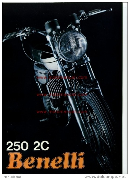 Benelli 250 2C PUNTINE - POINT IGNITION 1973 Depliant Originale Genuine Factory Brochure Prospekt - Motorräder