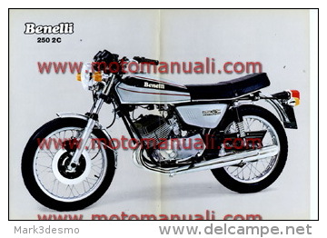 Benelli 250 2C Elettronica 1974 Depliant Originale Genuine Factory Brochure Prospekt - Moto