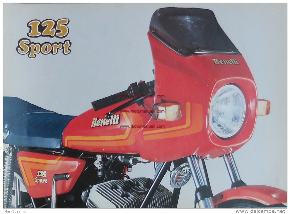 Benelli 125 SPORT 2C 1980 Depliant Originale Genuine Factory Brochure Prospekt - Motorräder