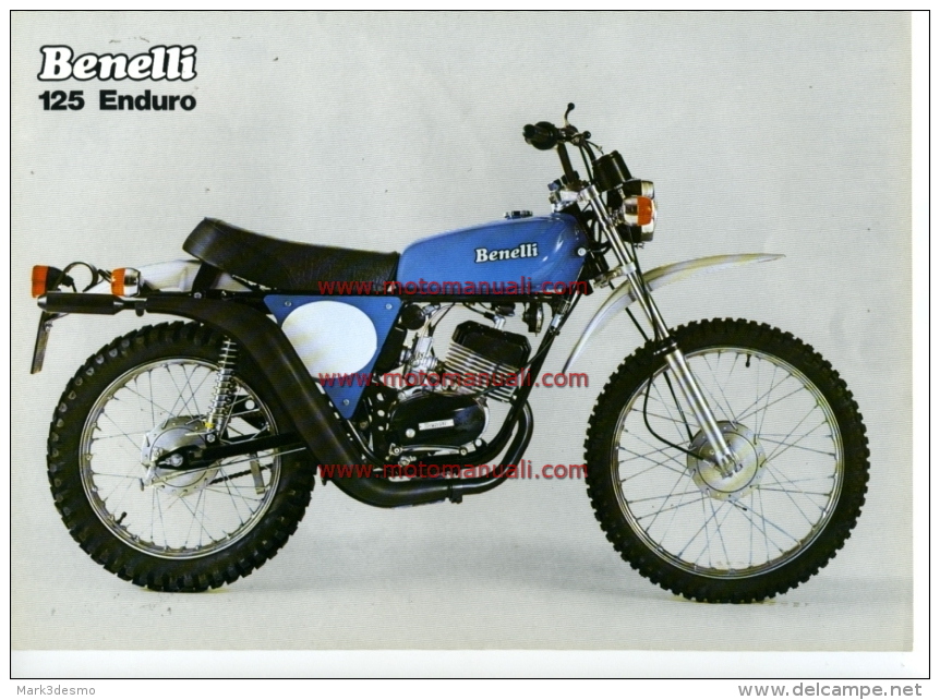 Benelli 125 ENDURO 1976 Depliant Originale Genuine Factory Brochure Prospekt - Motorräder