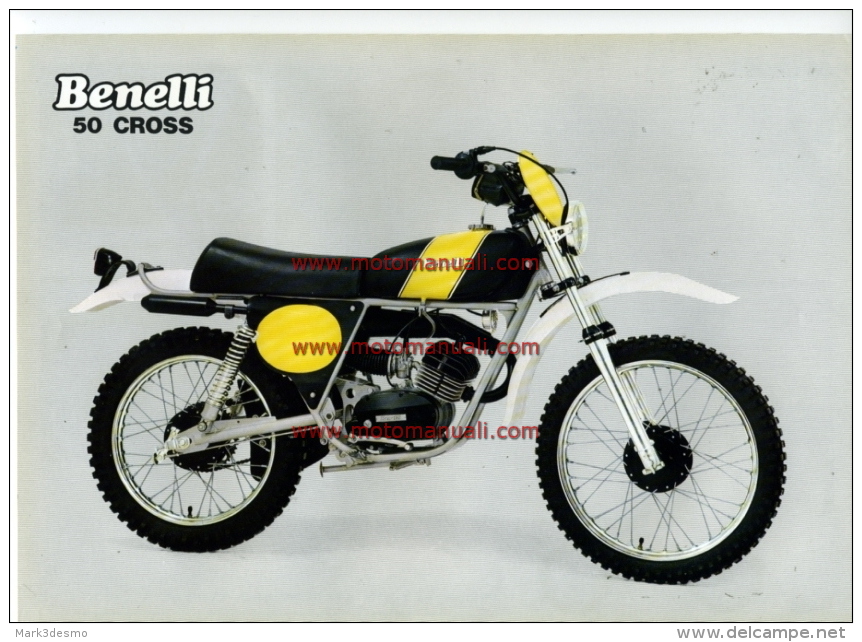 Benelli 50 CROSS 1978 Depliant Originale Genuine Factory Brochure Prospekt - Moto