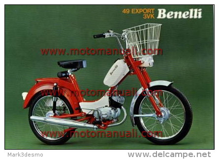 Benelli 49 EXPORT 3 VK 1974 Depliant Originale Genuine Factory Brochure Prospekt - Motos