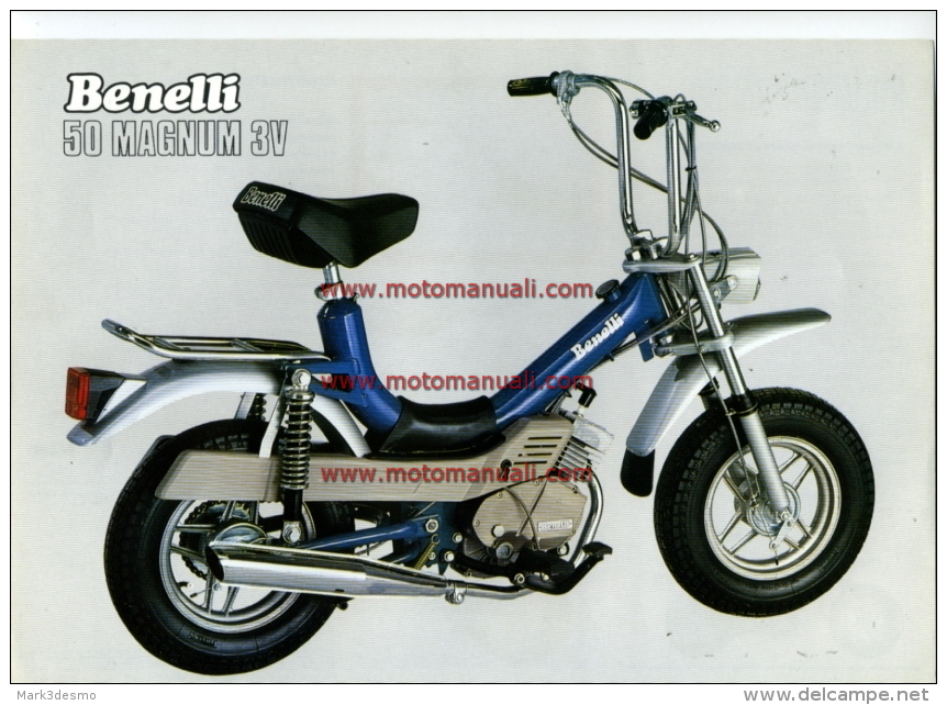 Benelli 50 MAGNUM 3V 1978 Depliant Originale Genuine Factory Brochure Prospekt - Moto