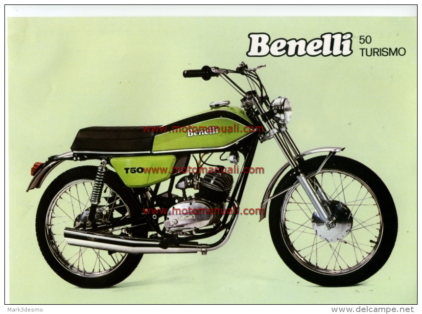 Benelli 50 TURISMO 1976 Depliant Originale Genuine Factory Brochure Prospekt - Motos