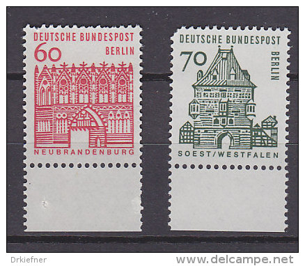 BERLIN 247-248, Postfrisch **, Mit Unterrand - Roulettes