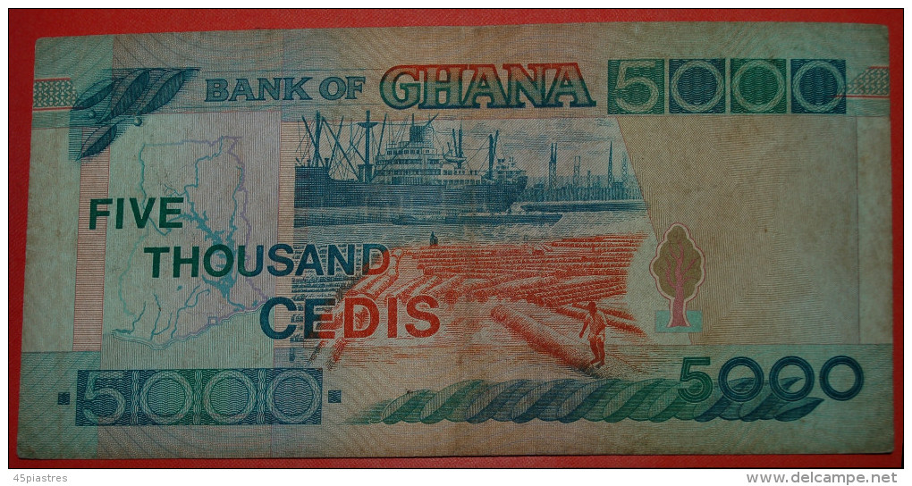 *SHIPS* GHANA 5000 CEDIS 2000! NO RESERVE! - Ghana