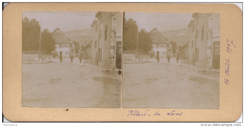 Carte Photo  Stereo  Villard De Lans 1907 - Villard-de-Lans