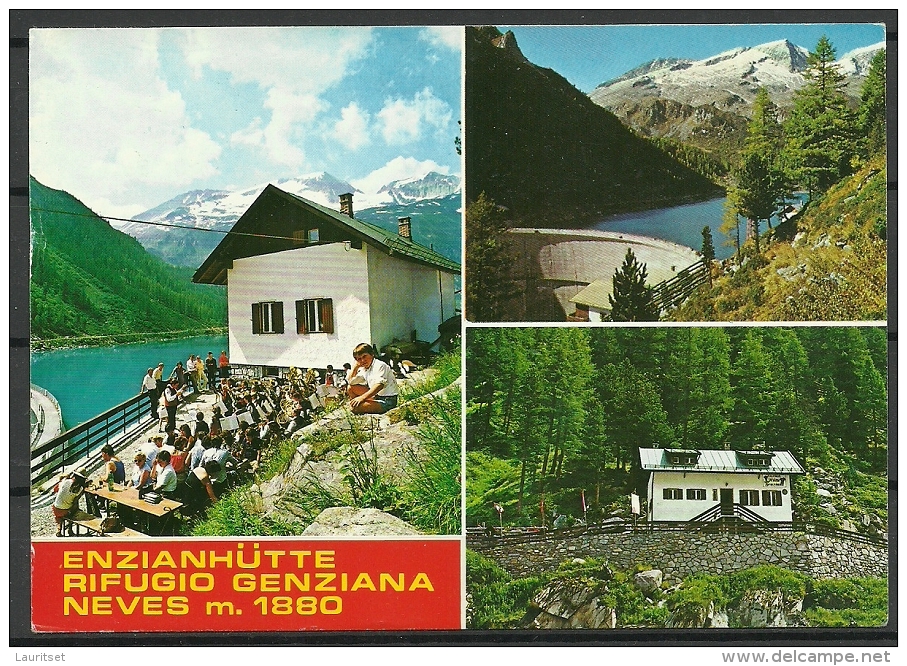 ITALY ENZIANHÜTTE Rifugio Genziana Berge Mountains Sent To Estonia - Sonstige & Ohne Zuordnung