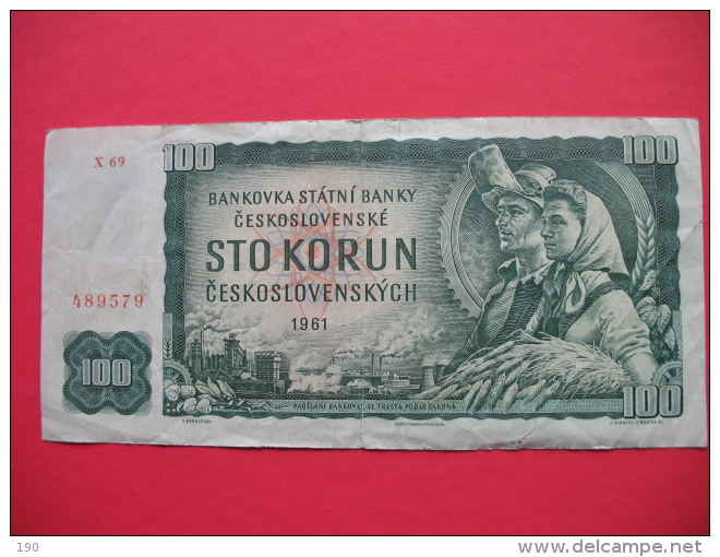 100 Korun - Tchécoslovaquie