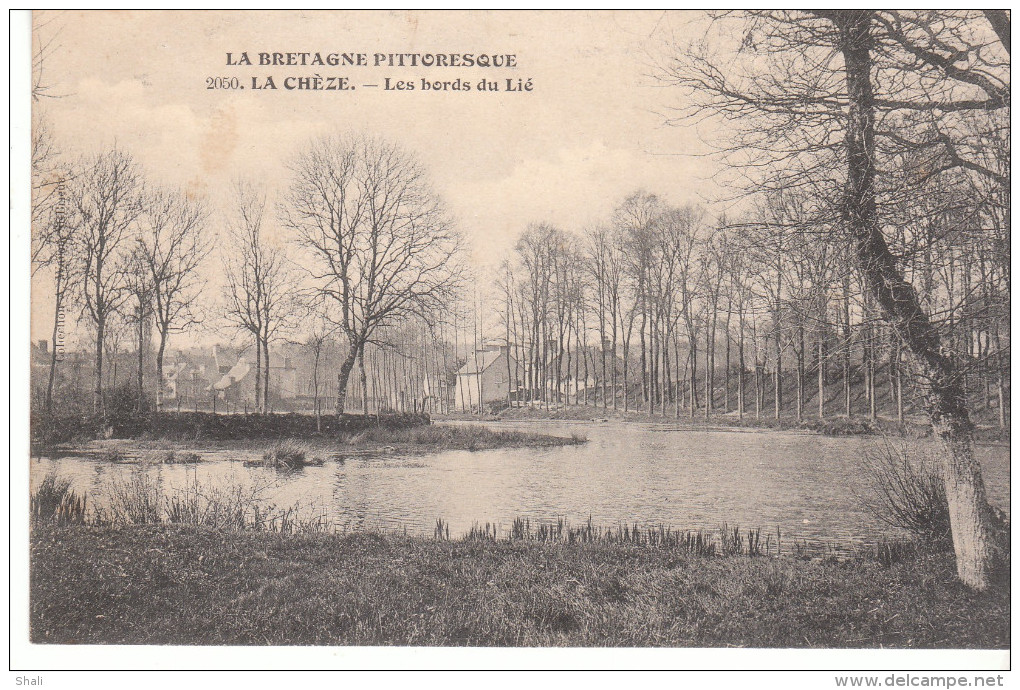 CPA  LA CHEZE LES BORDS DU LIE - La Chèze