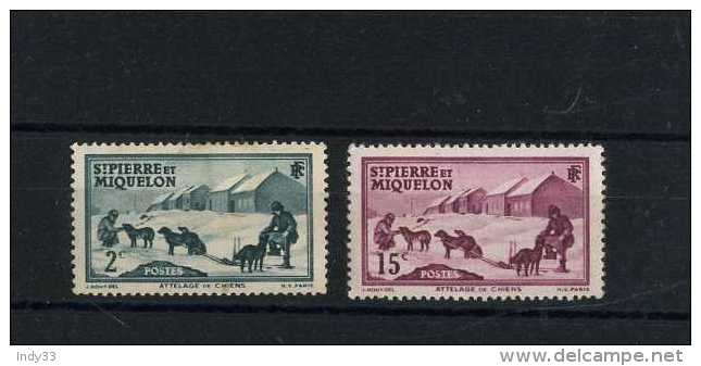 - ST. PIERRE ET MIQUELON 1910/39 . TIMBRES DE 1938 . NEUFS . - Unused Stamps