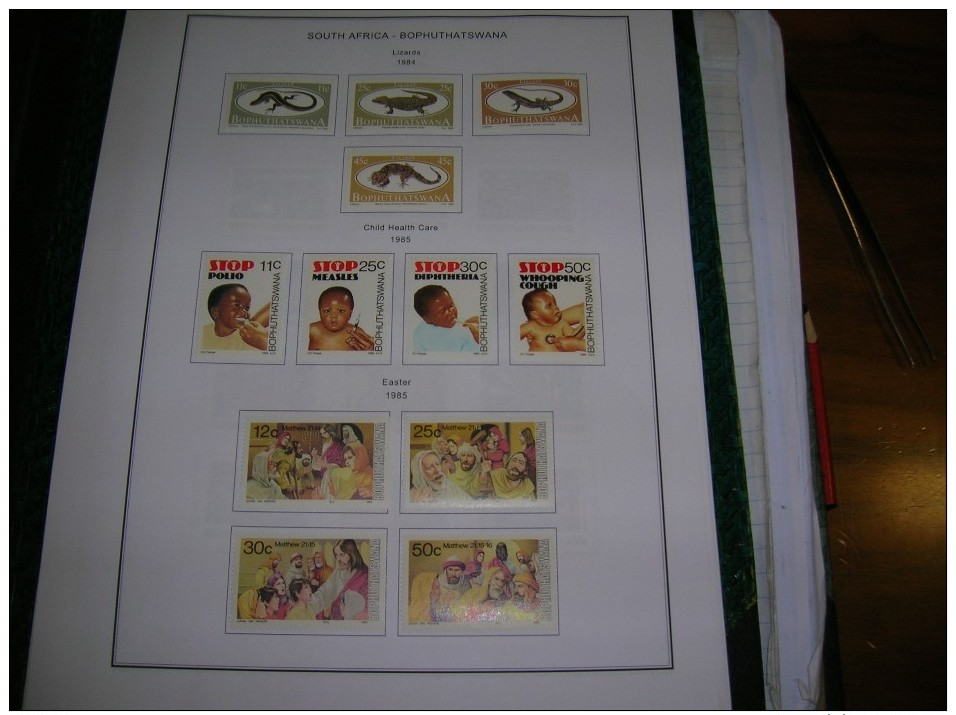 Bophuthaswana Collection 1977/1994 MNH in Scott.Album See Summary and 32 scans