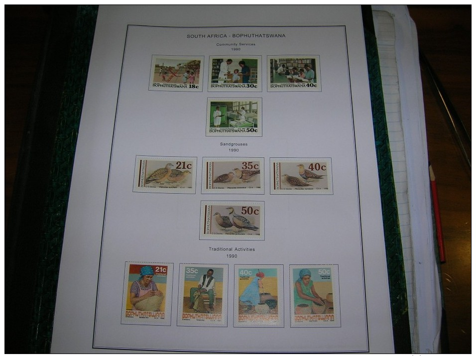 Bophuthaswana Collection 1977/1994 MNH in Scott.Album See Summary and 32 scans