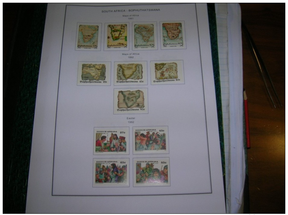 Bophuthaswana Collection 1977/1994 MNH in Scott.Album See Summary and 32 scans