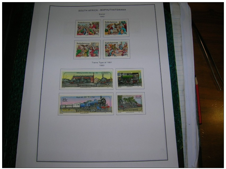 Bophuthaswana Collection 1977/1994 MNH in Scott.Album See Summary and 32 scans