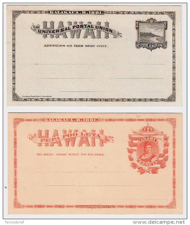 Hawaii , 1882, 2 GA Ungebraucht , #87 - Hawaii