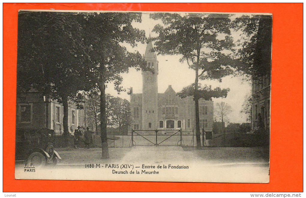 75 PARIS : Entrée De La Fondation Deutsch De La Meurthe - Arrondissement: 14