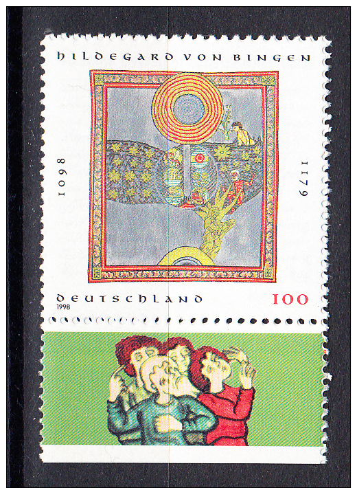 R.F.A..1998. 900 ANIVERSARIO DE SANTA HILDEGARDA DE BINGEN . YVERT Nº 1813.NUEVOS SIN CHARNELA  SES 645 - Nuevos