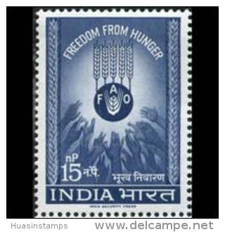 INDIA 1963 - Scott# 372 FAO Freedom From Hunger Set Of 1 MNH (XE266) - Unused Stamps