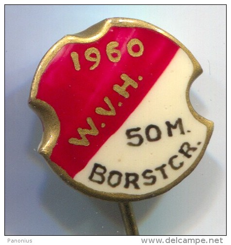 SWIMMING - W.V.H. BORSTCR. 50m 1960., Netherlands, Old Pin, Badge - Zwemmen
