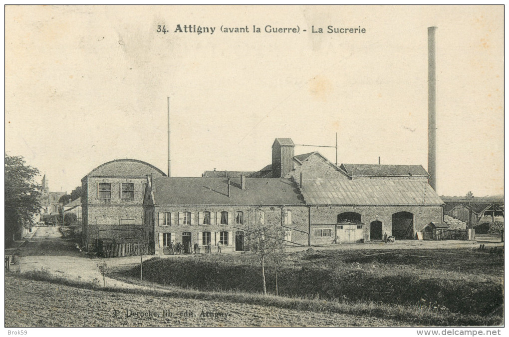 08 ATTIGNY ( AVANT LA GUERRE ) - LA SUCRERIE - Attigny