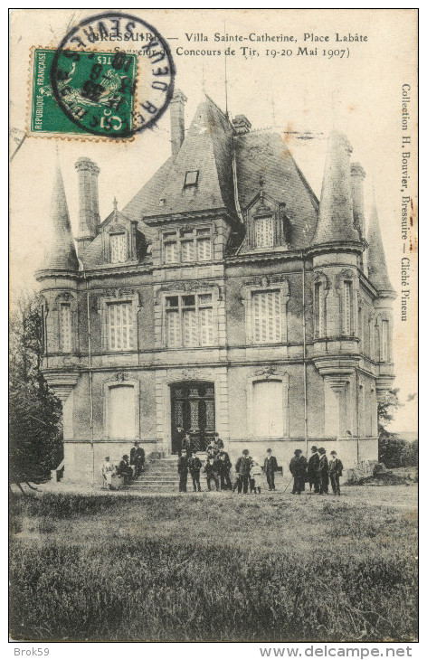 79 BRESSUIRE - VILLA SAINTE CATHERINE - PLACE LABATE - SOUVENIR DU CONCOURS DE TIR  19 - 20 MAI 1907 - Bressuire