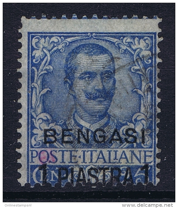 Italy: Levant Bengasi  Sa Nr 1  Used  Signed/ Signé/signiert/ Approvato - Europese En Aziatische Kantoren