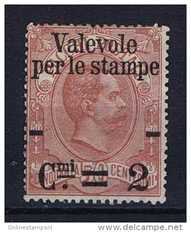 Italy: 1890 Sa  52  Not Used (*) Sg - Ungebraucht