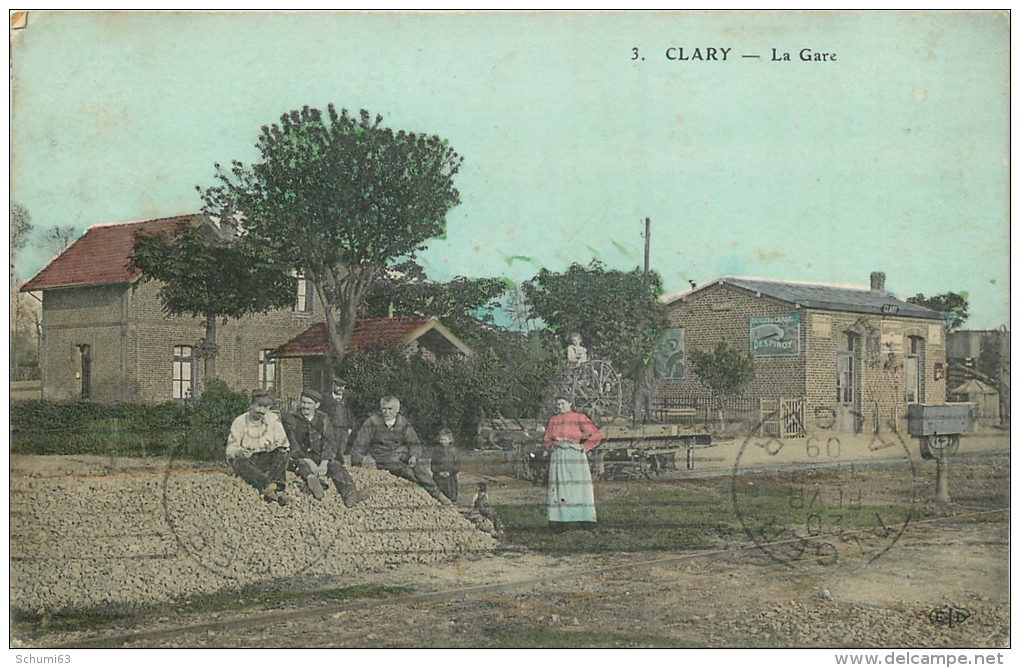 D 59 - CLARY - La Gare - 328 - Altri & Non Classificati