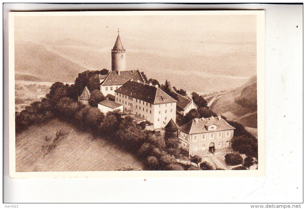 0-6906 KAHLA, Leuchtenburg, Luftaufnahme, WHW 1934/35 - Kahla