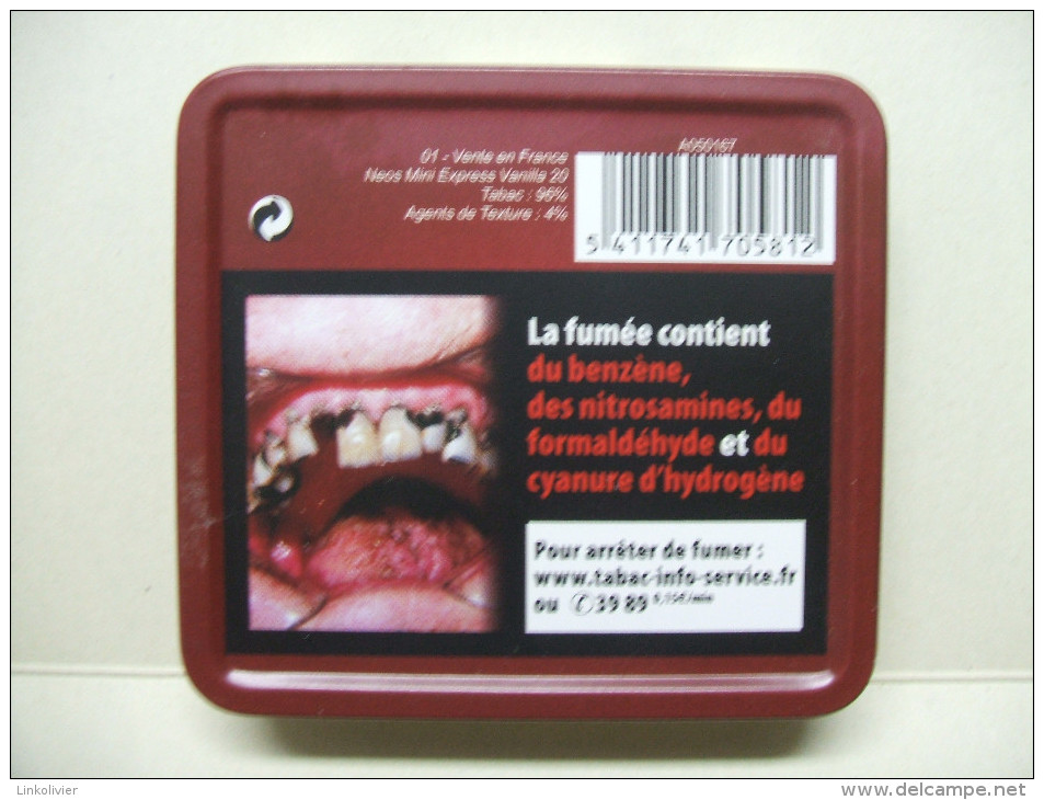 BOITE Métal Vide MINI EXPRESS Arôme (20 Cigares) - Étuis à Cigares