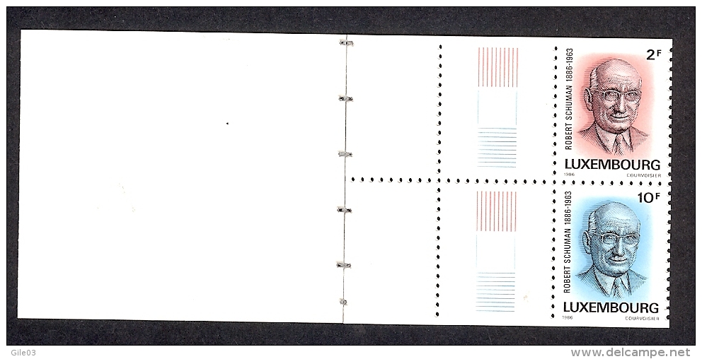 LUXEMBOURG YT   CARNET 1106/1107  Mi  1 **  MHN  (voir Descriptif) - Booklets