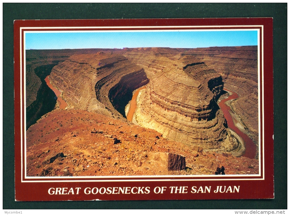 USA  -  Great Goosenecks Of The San Juan  Unused Postcard As Scan - Monument Valley