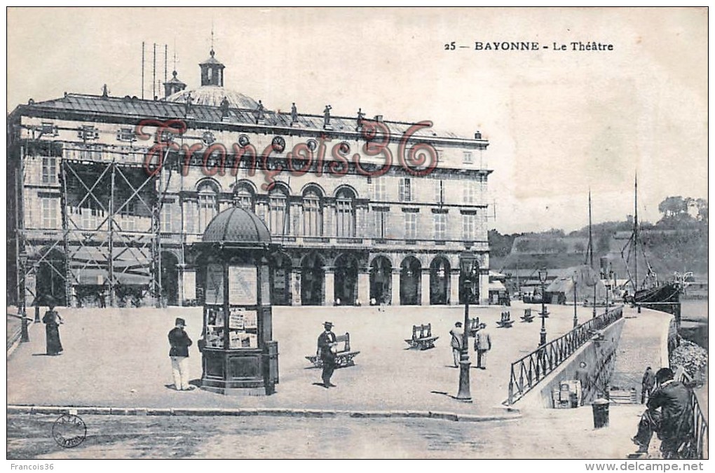 Lot De 21 Cartes De Bayonne - Le Théatre & Place De La Liberté Uniquement - Très Bon état Général - Bayonne