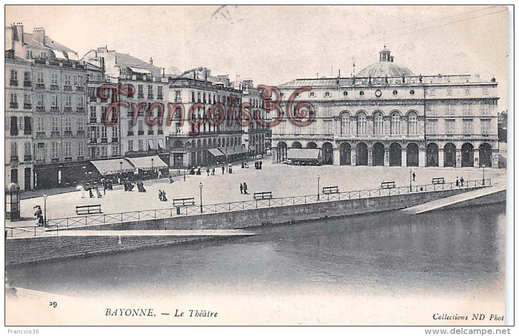 Lot de 21 cartes de Bayonne - Le Théatre & Place de la Liberté uniquement - Très bon état général