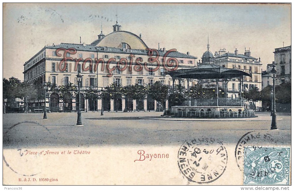 Lot de 21 cartes de Bayonne - Le Théatre & Place de la Liberté uniquement - Très bon état général