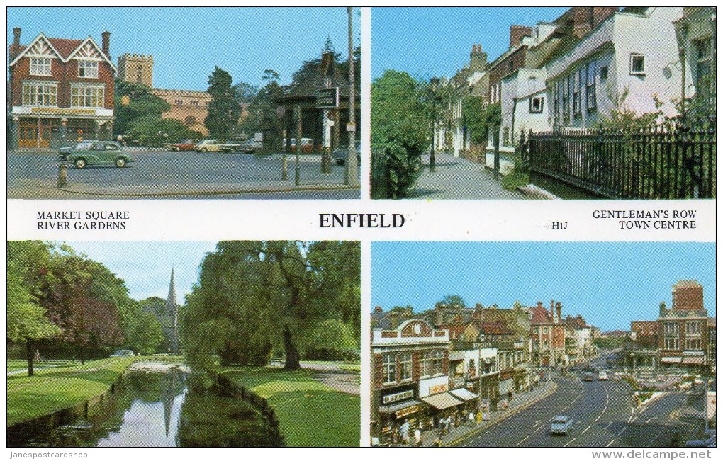Multi View - Market Sq, River Gardens, Gentlemans Row, Town Centre, ENFIELD - MIDDLESEX - Unused - Middlesex