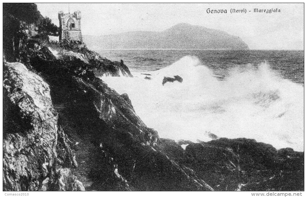 CARTOLINA D'EPOCA DI GENOVA NERVI MAREGGIATA  VIAGGIATA NEL 1931 - Genova (Genoa)