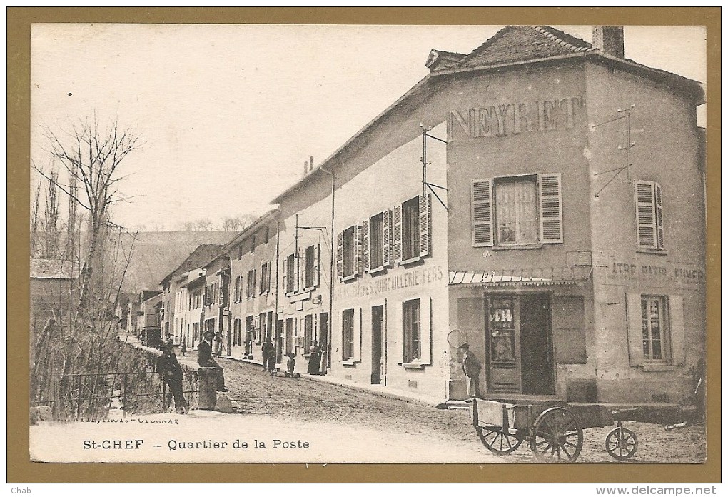 St-CHEF -- Quartier De La Poste - QUINCALLERIE - FER -- "NEYRET" -- GRAINS -PLÂTRE DE PARIS - FUMIER - Saint-Chef