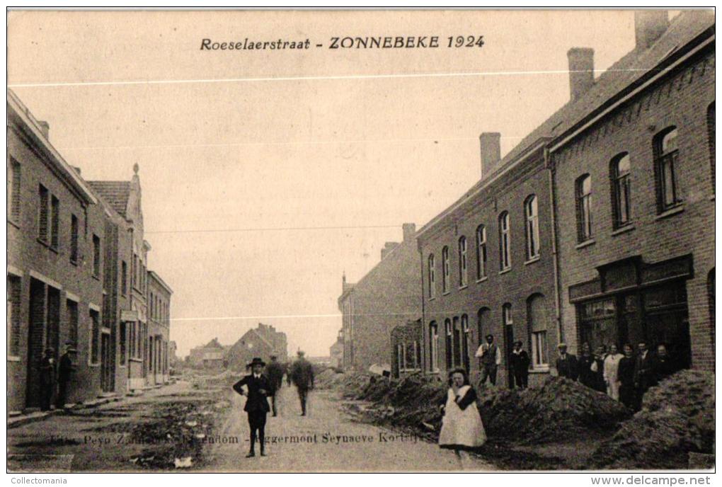 Zonnebeke    3 CPA    Becelarestr      Roeselaerstr '24       Ieperstr - Zonnebeke