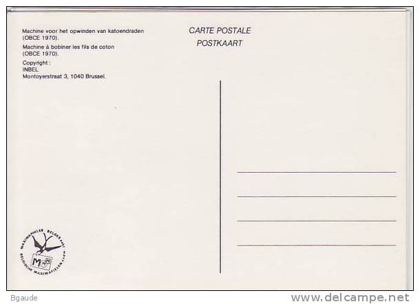 BELGIQUE CARTE MAXIMUM NUM.YVERT  2103 INDUSTRIE TEXTILE - 1981-1990