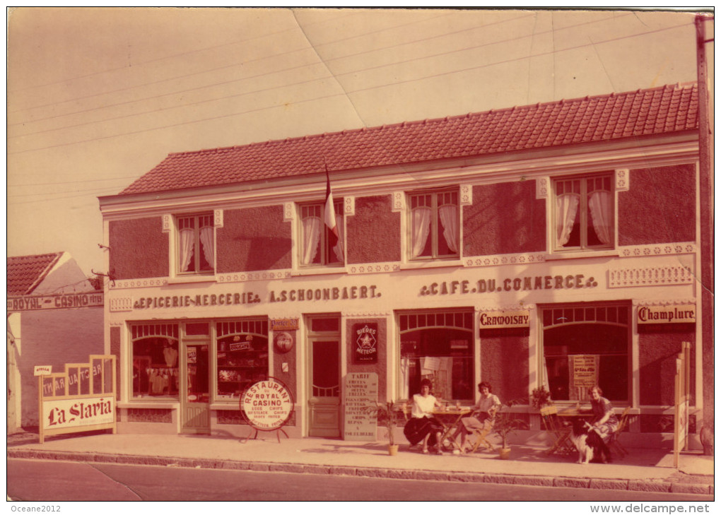 62 Oye Plage. Epicerie Schoonbaert, Café Du Commerce - Oye Plage