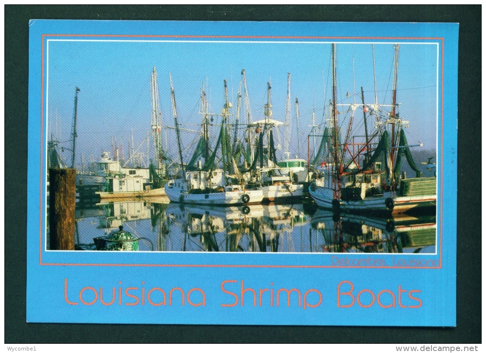 USA  -  Delcambre  Shrimp Boats   Unused Postcard As Scan - Sonstige & Ohne Zuordnung