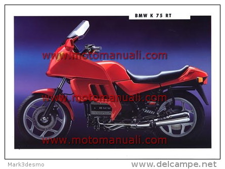 BMW  K 75 RT Depliant Originale Genuine Motorcycle Factory Brochure Prospekt - Moto