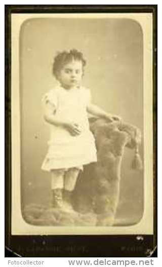 Portrait D´enfant Par Lapanne De Grandville 205 R St Honoré Paris - Anciennes (Av. 1900)