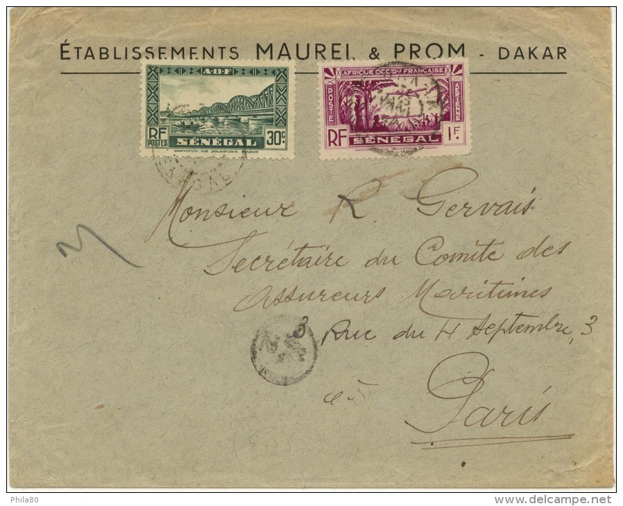 PA3+122 Sur Lettre  Pour Paris - Lettres & Documents