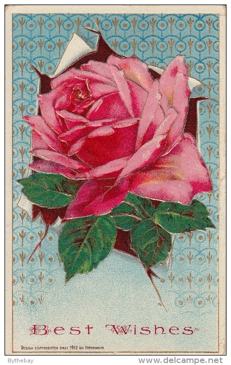 Best Wishes - Pink Rose - Autres & Non Classés